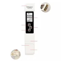 Prix d'usine - Mètre TDS/EC/Conductivité 3 en 1 avec écran LCD pour piscine, aquarium et eau potable avec rétroéclairage