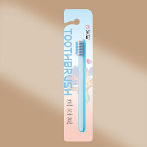 Cepillo <span class=keywords><strong>de</strong></span> Dientes Manual <span class=keywords><strong>de</strong></span> Nylon Suave para Adultos con Mango <span class=keywords><strong>de</strong></span> Plástico para Damas, Paquete Individual, Uso Doméstico, Tamaño Regular, Diseño Simple - Product Image 6