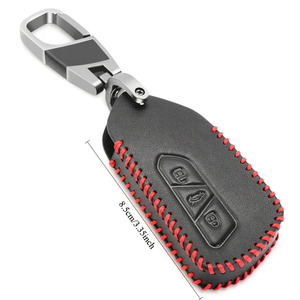 Elegante y Moderna Funda Protectora para Llaves de Coche de Cuero PU Negro, Resistente a Arañazos, Diseño Ligero, Alta Calidad, Modelo <span class=keywords><strong>Volkswagen</strong></span> - Product Image 5