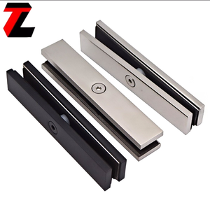Support de verre moderne noir brossé en acier inoxydable 316, résistant à la rouille, pour verre trempé de 12 mm, pince pour balustrade d'escalier et <span class=keywords><strong>cloison</strong></span> de douche - Product Image 2