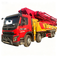 Camion pompe à béton mobile d'occasion fiable Sany 2020, 62m, 510HP, Diesel Euro V, 4 essieux, faible nombre d'heures de travail, pour la construction