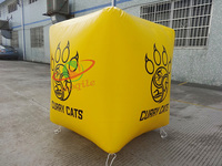 Bouée de publicité de cube gonflable flottant sur la bouée gonflable spéciale de l'eau pour la compétition de natation