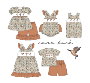 Preorder boutique di caccia al germano reale camuffamento per bambini ragazzi ragazze abiti per bambine vestito pagliaccetto per bambini partite di vestiti per bambini - Product Image 1