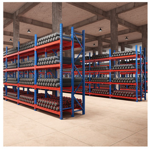 Étagère <span class=keywords><strong>à</strong></span> <span class=keywords><strong>palettes</strong></span> en acier réglable Jigong avec protection contre la corrosion, rayonnage robuste pour le stockage en entrepôt - Product Image 1