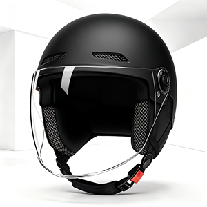 Casque demi-coque adulte toutes saisons en ABS+EPS avec visière transparente, certifié 3C, ventilation HD pour moto, <span class=keywords><strong>ski</strong></span>, équitation et cyclisme - Product Image 4
