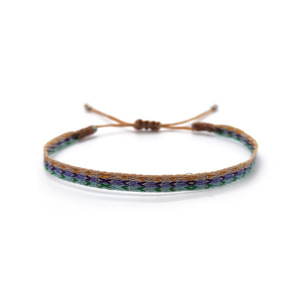 Braccialetto da <span class=keywords><strong>ragazza</strong></span> in corda intrecciata a mano con motivo a conchiglia, stile etnico <span class=keywords><strong>di</strong></span> Guangzhou, gioiello personalizzato retrò, ricordo turistico - Product Image 5