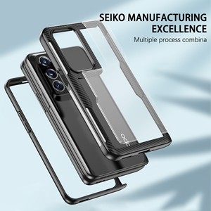 Étui de téléphone pliable <span class=keywords><strong>2</strong></span> en 1 de haute qualité en acrylique transparent rigide + bord en TPU souple pour <span class=keywords><strong>OPPO</strong></span> <span class=keywords><strong>Find</strong></span> <span class=keywords><strong>N</strong></span> - Product Image 4