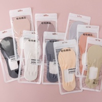 Chaussettes fines pour femmes No Show Cotton Nylon Low Cut Liner Chaussettes invisibles cachées antidérapantes pour baskets plates