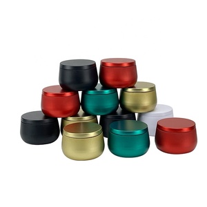 Özel noel Mini yuvarlak mum kavanozu 54 * H40mm 50ml küçük boş teneke kutu kapaklı boyalı Metal teneke kutu kek için - Product Image 6