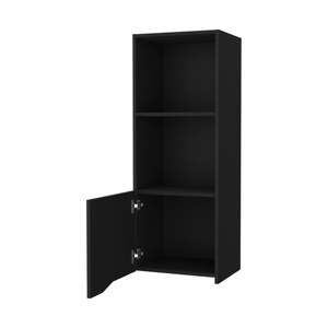 Gabinete de pared de una puerta DB Pima en melamina negra para sala de estar - Product Image 2