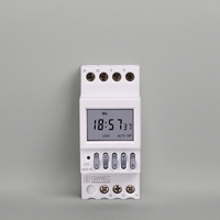 Nouveau Din Rail Mini interrupteur de temps numérique relais minuterie contrôle 2 fils hebdomadaire 7 jours Programmable AC 220V 230V 12V 24V 48V 16A 30A