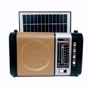 Solar tri band TF USB SW FM AM Mini speaker pocket portable radio