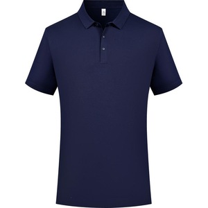 Polo promotionnel à manches courtes en coton respirant, uniformes d'été, logo personnalisable, noir, blanc, bleu, argent, vert - Product Image 3