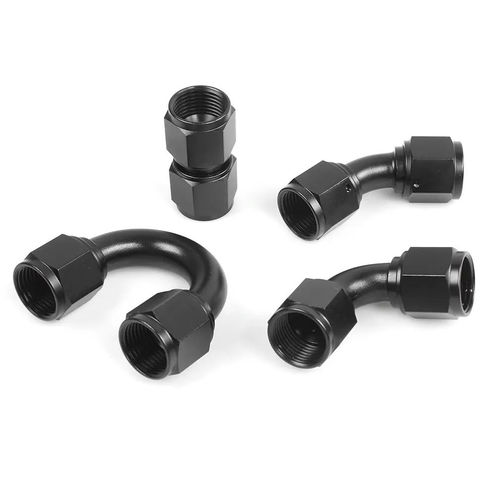 AN4 AN6 AN8 AN10 AN12 quick anti-leakage female to female oil cooler hose fittings/oil cooling pipe joint for car modification