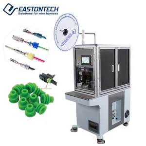 EW-5030 Fully Automatic Double Head Wire Cable Waterproof Seal Plug Inserting Terminal Crimping Machine