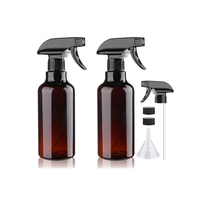 Flacon pulvérisateur à brume fine de 250ml Flacon pulvérisateur rond en plastique pour toner liquide noir Flacon pulvérisateur à sublimation nettoyante avec déclencheur