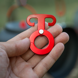 Clip de corde de camping en alliage d'aluminium, attache automatique de tente, crochet multifonctionnel, clip à anneau en O à dégagement rapide autobloquant - Product Image 3