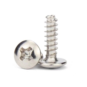 Phillips Head Flat Head Self Tapping Screw Nickel Plated Carbon Steel Grade 4.8 Right Hand Thread Standard TB - Product Image 1