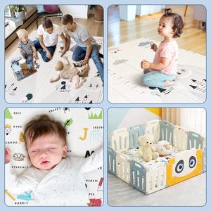 Alfombra de Juego para Bebés Acolchada de XPE Suave, No Tóxica, Ecológica, Impermeable, con Estampado Animal, Plegable, para Ejercicio y Camping - Product Image 2