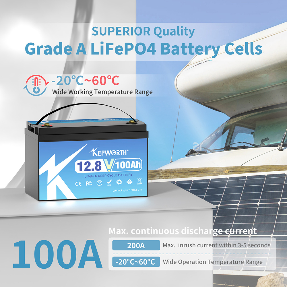 Kepworth 12v 100ah Lifepo4 Battery - Reliable Energy Storage