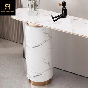 <span class=keywords><strong>Mesa</strong></span> de entrada de lujo moderna de <span class=keywords><strong>alta</strong></span> calidad personalizada elegante <span class=keywords><strong>mesa</strong></span> de consola de diseño blanco y dorado estilo Simple - Product Image 5