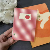 Cuaderno Estético con Cuadrícula de Tomates - Diario y Libreta Minimalista en Blanco para Estudiantes, Escritura Creativa y Scrapbooking