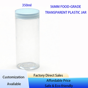 Barattoli in Plastica Trasparente con Coperchi Direttamente dalla Fabbrica, <span class=keywords><strong>Foto</strong></span> Reali, Colore Personalizzabile Disponibile - Product Image 1
