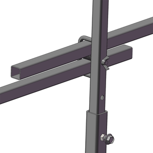 LINYIQUEEN Australian Hot Dip Galvanized <strong>Concrete</strong> Flat Roof Edge Protection Roof Guardrail <strong>Post</strong> - Product Image 2