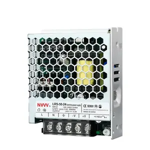 NVVV 50W 24V 50W alimentation Dc 24v LRS-50-24 transformateur alimentation à découpage pour bandes led