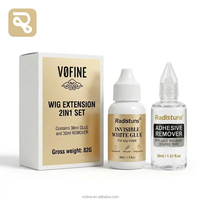 Kit d'installation de perruques Radistuns personnalisé – Colle invisible pour perruques à dentelle, adhésif imperméable à forte tenue, dissolvant de colle à dentelle parfum citron