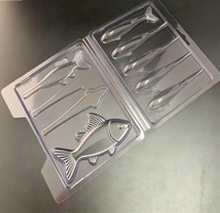 Emballage blister de leurre de pêche personnalisé boîte à clapet en PVC PET transparent avec carte en papier appât souple transparent suspendu matériel d'appât dur