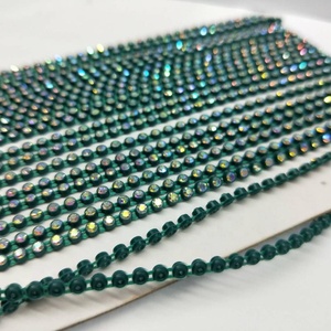 Cinta de Cristal <span class=keywords><strong>Tornasol</strong></span> con Pedrería a Precio Competitivo, Perlas de Tapioca de Colores - Product Image 2
