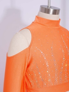 Traje de Baile Latino para Niñas de 6 a 16 Años, Top Corto con Pantalones con Flecos en Capas para Actuaciones en Escenario, Clases, Fiestas, Disfraces de Baile Latino - Product Image 4
