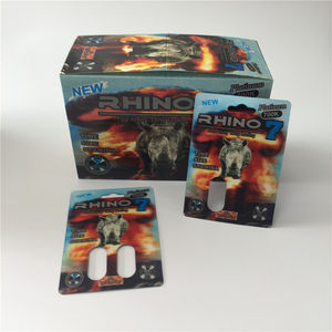 5G Vial Rhino 69 7 Medizin-Pillen-Kapsel-Flasche mit 3D-Effekt zur Männlichen Verbesserung, Crazy Rhino 69 7 Kapseln - Product Image 5