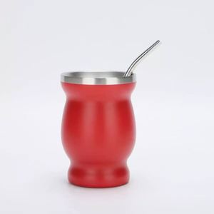 Smooth Paint Curved Stainless Steel <b>Mug</b> Inner 304 Outer 201 Insulated Cup - Product Image 5