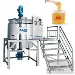 AILUSI 1000L stirrer stainless steel mix tank liquid soap electric heated mixing machines for production line industrial mixer
