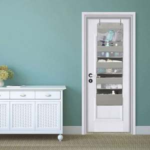 Organisateur mural pliable à 4 poches transparentes pour salle de bain, en métal moderne et durable, fourni directement par l'usine - Product Image 6