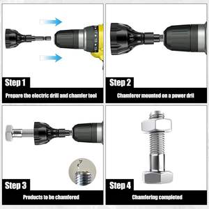 Image Deburring And <b>Chamfering</b> <b>Tool</b> 3-25mm Hexagonal Handle For Metal Workpiece - Product Image 5