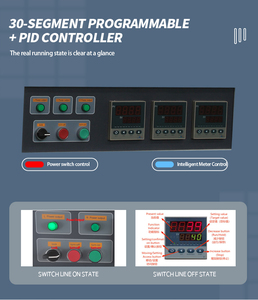 Four tubulaire 50 mm 1200°C Contrôle <span class=keywords><strong>PID</strong></span> Laboratoire Horizontal Haute température Atmosphère Vide Traitement thermique Four tubulaire - Product Image 5
