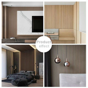 Panneau WPC Panneaux muraux extérieurs décoratifs en bois pour intérieur et extérieur pour hall villa appartement revêtement revêtement - Product Image 3