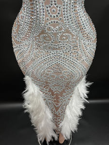 Nocance Novance Set Hadiah <span class=keywords><strong>Valentine</strong></span> 2022 Manik-manik Kristal Gaun Prom Spandeks Gaun Pesta Ulang Tahun Prom Klub Malam - Product Image 6