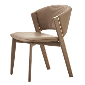 Ghế ăn hiện đại tối giản bằng da PU bền chắc với chân kim loại - Nội thất điểm nhấn - Product Image 6