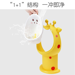 กระโถนเด็กแบบยืนสำหรับเด็กผู้ชาย อายุ 3-6 ปี สีเหลือง ทำจากวัสดุ PP - Product Image 3