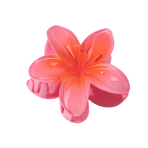 Pinza para el pelo Jc de 8 cm con forma de flor de plástico, accesorios para el cabello duraderos para damas, para fiestas y uso diario. - Product Image 1