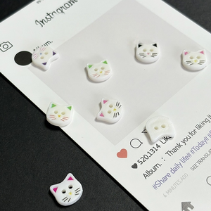 <span class=keywords><strong>Boutons</strong></span> ERKOUMI à motif de chaton mignon, <span class=keywords><strong>boutons</strong></span> colorés personnalisés <span class=keywords><strong>pour</strong></span> vêtements décontractés <span class=keywords><strong>pour</strong></span> enfants, accessoires de dressing quotidiens <span class=keywords><strong>pour</strong></span> bébés - Product Image 3