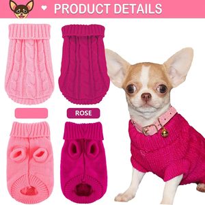 Set <span class=keywords><strong>di</strong></span> 2 Maglioni Extra Piccoli per Animali Domestici, Leggeri e Lavorati a Maglia, Collo Alto per Chihuahua, Yorkie, <span class=keywords><strong>Cani</strong></span> Teacup e Gatti, Abbigliamento Invernale - Product Image 5