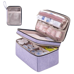 Bolsa de Medicamentos Portátil Pequeña, Bolsa de Viaje Impermeable y Ligera para Almacenamiento Médico, Organizador de Pastillas y Botellas - Product Image 1