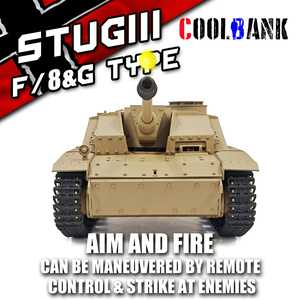 COOLBANK Edición de Coleccionista 1:16 <span class=keywords><strong>StuG</strong></span> III Ausf.F8 Tanque RC Modificado Personalizado con Radio de 2.4Ghz, Tanque Alemán de la Segunda Guerra Mundial para Aficionados Avanzados - Product Image 3