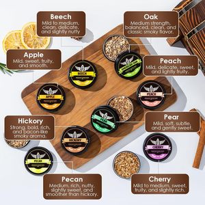 Kit <span class=keywords><strong>de</strong></span> fumage électrique pour whisky, ensemble d'outils <span class=keywords><strong>de</strong></span> bar, coffret en bois brûlé (Brevet en instance), rechargeable, 8 saveurs, copeaux <span class=keywords><strong>de</strong></span> bois, style Old Fashioned - Product Image 5
