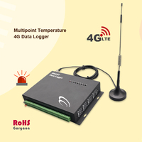 Enregistreur de données multicanal 4G GSM, manomètre numérique, contrôle mobile à distance, OEM/ODM personnalisable, acier inoxydable, température 24h/24